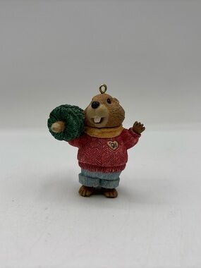 Hallmark Keepsake Ornament Dated 1991 Vintage Yule Logger Tender Touches Collect